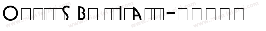 Omnibus BoldItalic字体转换